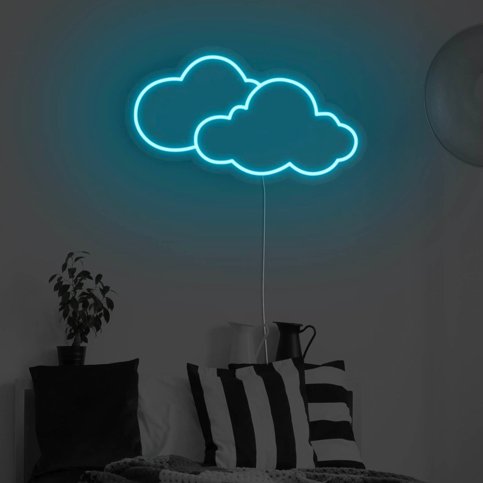 Clouds LED Neon Sign vista 1